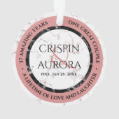 Élégant 37e anniversaire du Mariage Alabaster (dos)