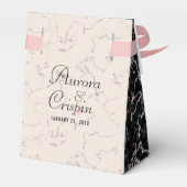 Elegant 37th Alabaster Wedding Jubileum Bedankdoosjes (Achterkant)