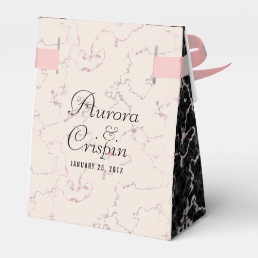 Elegant 37th Alabaster Wedding Jubileum Bedankdoosjes (Achterkant)