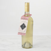 Elegant 37th Alabaster Wedding Jubileum Flessenhanger (Schuin)