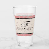 Elegant 37th Alabaster Wedding Jubileum Glas (Voorkant)