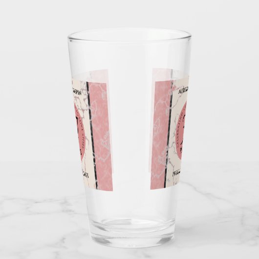 Elegant 37th Alabaster Wedding Jubileum Glas (Rechts)