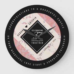 Elegant 37th Alabaster Wedding Jubileum Grote Klok