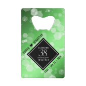 Élégant 38e anniversaire du Mariage Emeraude (Devant)