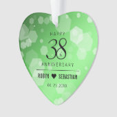 Élégant 38e anniversaire du Mariage Emeraude (devant)
