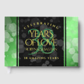 Élégant 38e anniversaire du Mariage Emeraude (Recto)