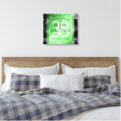 Elegant 38th Emerald Wedding Jubileum Canvas Afdruk (Insitu (Slaapkamer))