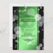 Elegant 38th Emerald Wedding Jubileum Kaart (Achterkant)