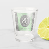 Elegant 38th Emerald Wedding Jubileum Shot Glas (Achterkant)
