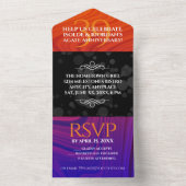 Elegant 39th Agate Wedding Jubileum Celebration All In One Uitnodiging (Binnen)