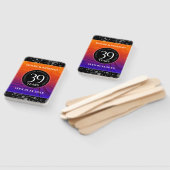 Elegant 39th Agate Wedding Jubileum Celebration Handwaaier (Niet-gemonteerd)