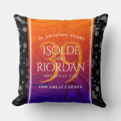 Elegant 39th Agate Wedding Jubileum Celebration Kussen (Voorkant)