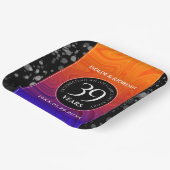 Elegant 39th Agate Wedding Jubileum Celebration Papieren Bordje (Gebogen)