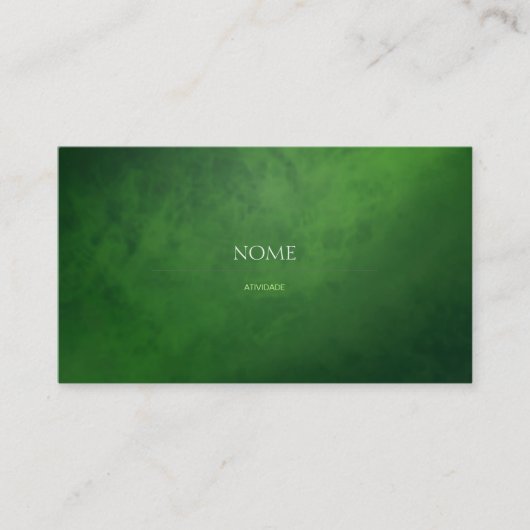 Elegant 3 Green Visitekaartje (Voorkant)