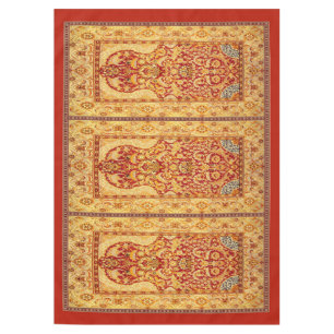 Elegant 3-Person Washable Muslim Prayer Rug 60x84" Tafelkleed