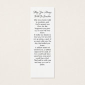 Élégant 3 photo Signet de prière funéraire commémo (Dos)