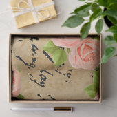 Elegant 3 Roos  Floral Tissuepapier (Geschenk)