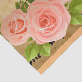 Elegant 3 Roos  Floral Tissuepapier (Detail)