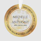 Elegant 3rd Jubileum Ornament (voorkant)