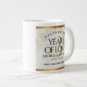 Elegant 3rd Leather Wedding Jubileum Extra Grote Beker (Voorkant rechts)