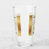 Elegant 3rd Leather Wedding Jubileum Glas (Links)