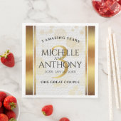 Elegant 3rd Leather Wedding Jubileum Servet (Insitu)