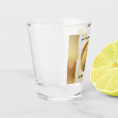 Elegant 3rd Leather Wedding Jubileum Shot Glas (Links)