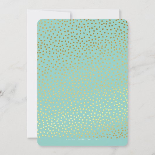 ELEGANT 40E anniversaire de fête INVITATION script (Dos)