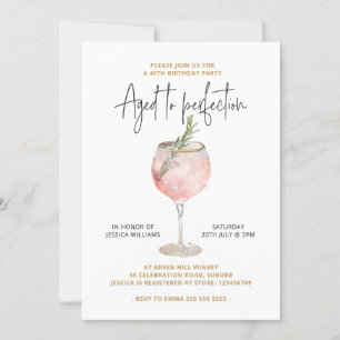 Elegant 40e verjaardagsfeestje oud tot in de puntj kaart