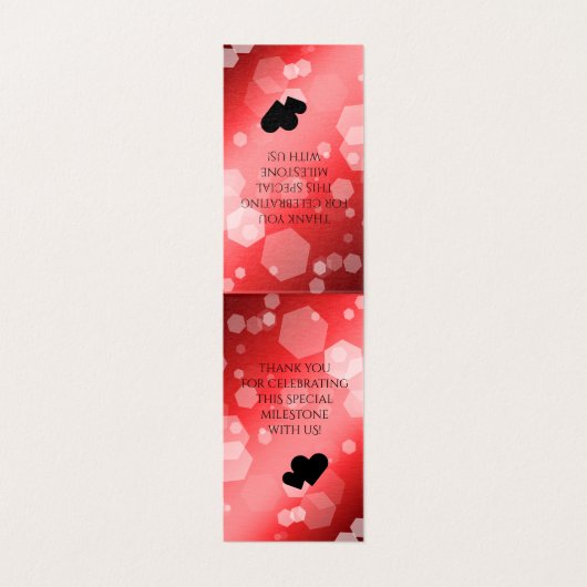 Élégant 40ème 80ème anniversaire de Ruby Mariage (Inside Unfolded)