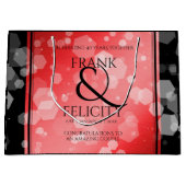 Elegant 40th 80th Ruby Wedding Jubileum Groot Cadeauzakje (Voorkant)