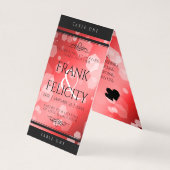 Elegant 40th 80th Ruby Wedding Jubileum Kaart (Achterkant)