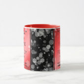 Elegant 40th 80th Ruby Wedding Jubileum Mok (Midden)