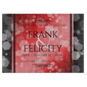 Elegant 40th 80th Ruby Wedding Jubileum Snijplank (Voorkant)