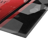 Elegant 40th 80th Ruby Wedding Jubileum Snijplank (Hoek)