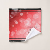Elegant 40th Ruby Wedding Jubileum Bad Handdoek (Wasdoekje)
