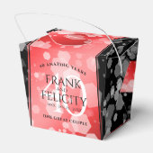 Elegant 40th Ruby Wedding Jubileum Bedankdoosjes (Achterkant)