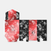 Elegant 40th Ruby Wedding Jubileum Celebration Bedankdoosjes (Uitgevouwen)