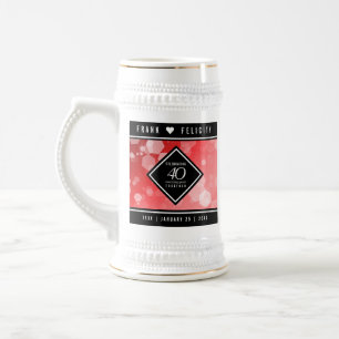 Elegant 40th Ruby Wedding Jubileum Celebration Bierpul