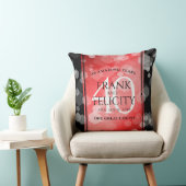 Elegant 40th Ruby Wedding Jubileum Celebration Kussen (Stoel)