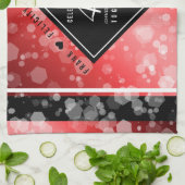 Elegant 40th Ruby Wedding Jubileum Celebration Theedoek (Gevouwen)