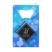 Élégant 41ème anniversaire Mariage de Topaz Bleu (Dos)