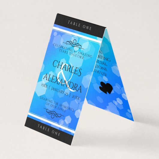 Élégant 41ème anniversaire Mariage de Topaz Bleu (Front)