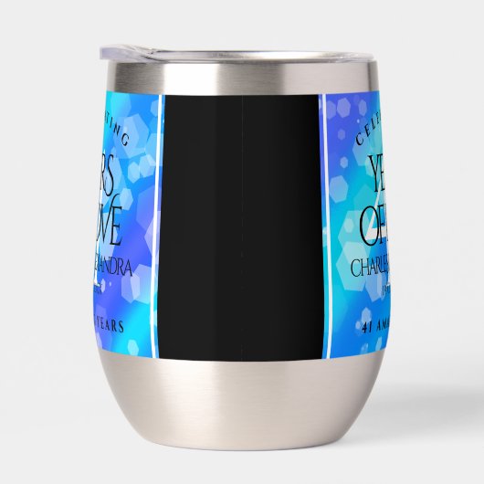 Élégant 41ème anniversaire Mariage de Topaz Bleu (Droite)