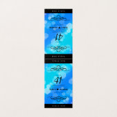 Élégant 41ème anniversaire Mariage de Topaz Bleu (Outside Unfolded)