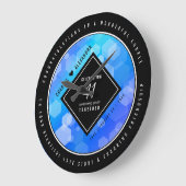 Elegant 41st Blue Topaz Wedding Jubileum Grote Klok (Hoek)