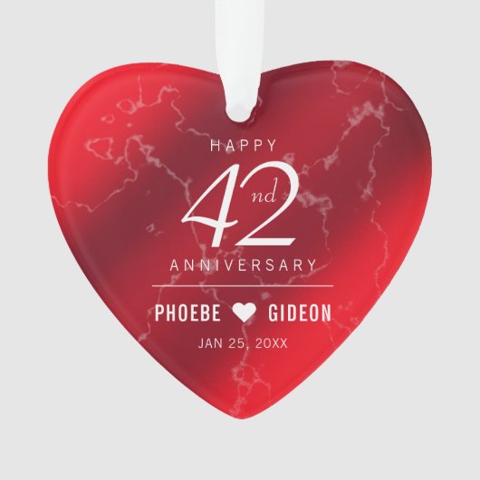 Élégant 42e anniversaire du Mariage Jasper (devant)