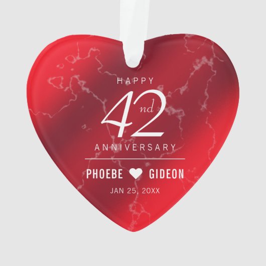 Élégant 42e anniversaire du Mariage Jasper (dos)