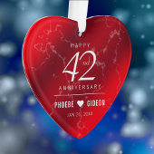 Élégant 42e anniversaire du Mariage Jasper