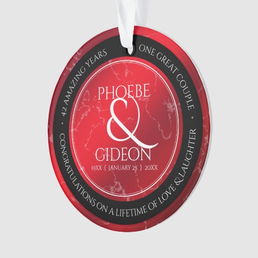 Élégant 42e anniversaire du Mariage Jasper (devant)